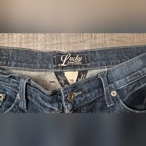 Lucky Brand Women's Dark Blue Denim Jeans Size 10